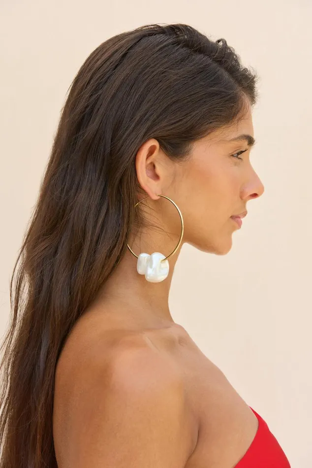 Women Cult Gaia Jewelry JUNO EARRING 8211 PEARL Women Cult Gaia Jewelry JUNO EARRING 8211 PEARL