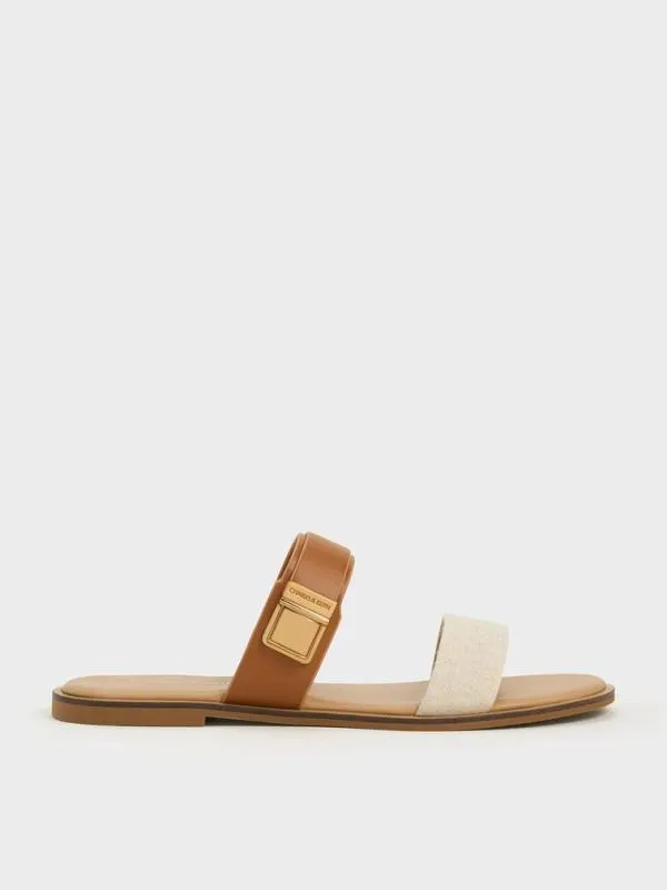Women Dove TwoTone DoubleStrap Sandals 8211 Caramel CHARLES and KEITH Sandals Women Dove TwoTone DoubleStrap Sandals 8211 Caramel CHARLES and KEITH Sandals