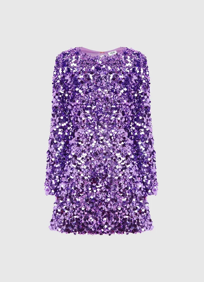 Women Dresses and Jumpsuits LEO LIN Kristen Sequin Open Back Mini Dress 8211 Lavender Women Dresses and Jumpsuits LEO LIN Kristen Sequin Open Back Mini Dress 8211 Lavender