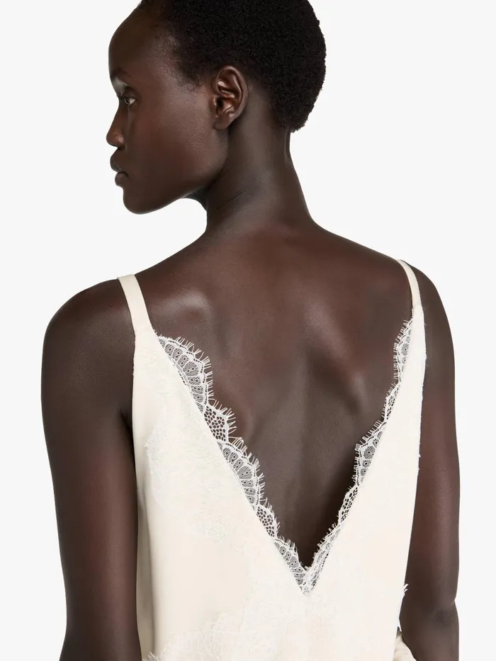 Women Dresses JW Anderson ROLLED HEMLINE CAMI DRESS Ivory Women Dresses JW Anderson ROLLED HEMLINE CAMI DRESS Ivory