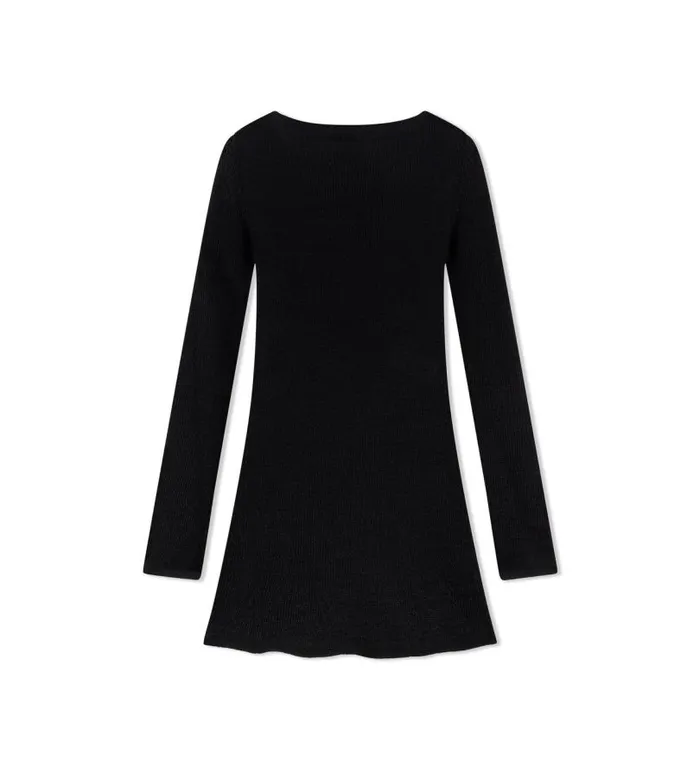Women Dresses Tom Ford Shiny Rafia Backless Mini Dress With Removable Chains Black
