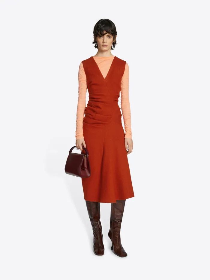 Women Dries Van Noten Dresses Midi Draped Dress