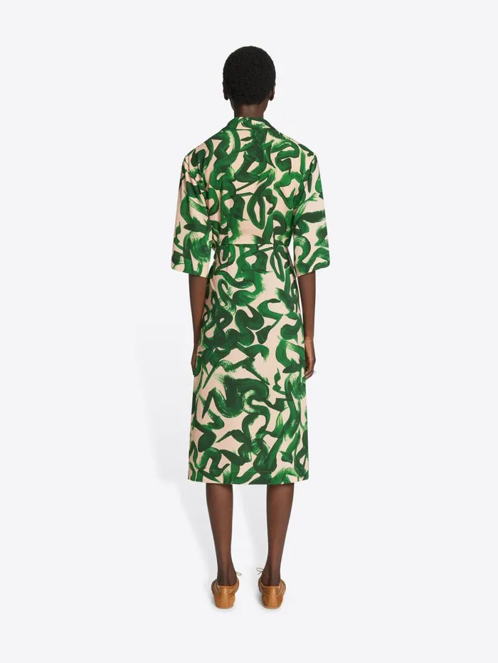 Women Dries Van Noten Dresses Printed Wrap Dress