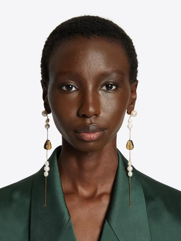 Women Dries Van Noten Jewelry Long Pendant Earrings Women Dries Van Noten Jewelry Long Pendant Earrings
