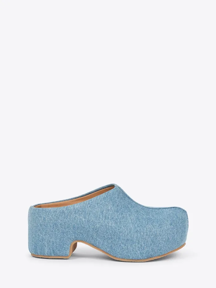 Women Dries Van Noten Shoes Denim Clogs