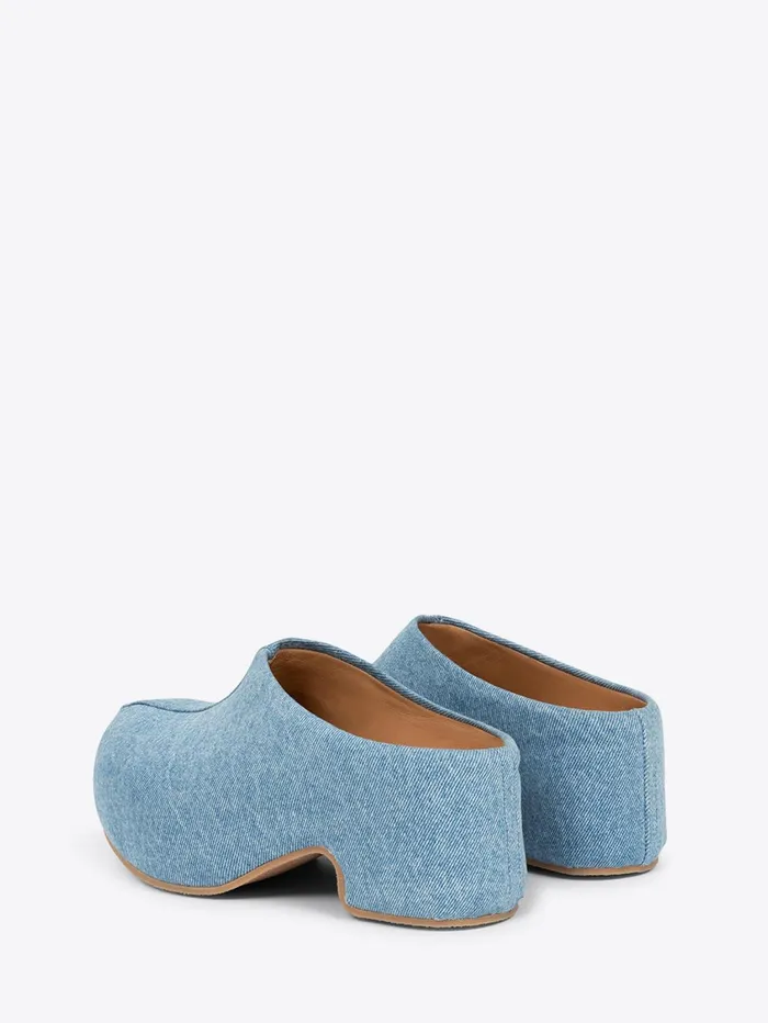 Women Dries Van Noten Shoes Denim Clogs