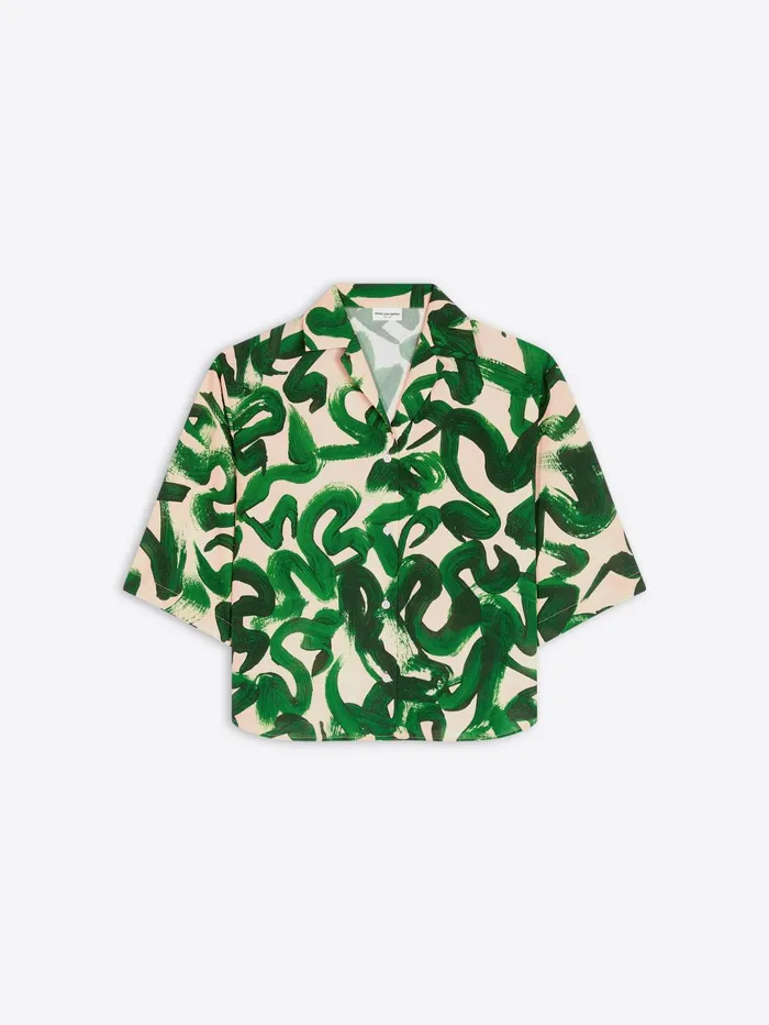 Women Dries Van Noten Tops and Blouses Short Sleeve Shirt