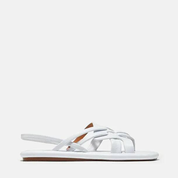 Women EDA White Clergerie Sandals