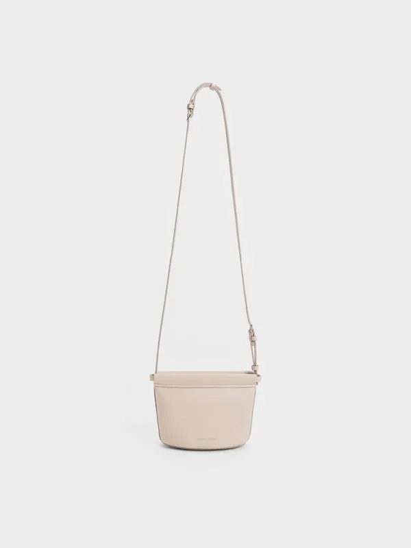 Women Ellis Bucket Bag 8211 Oat CHARLES and KEITH Crossbody Bags