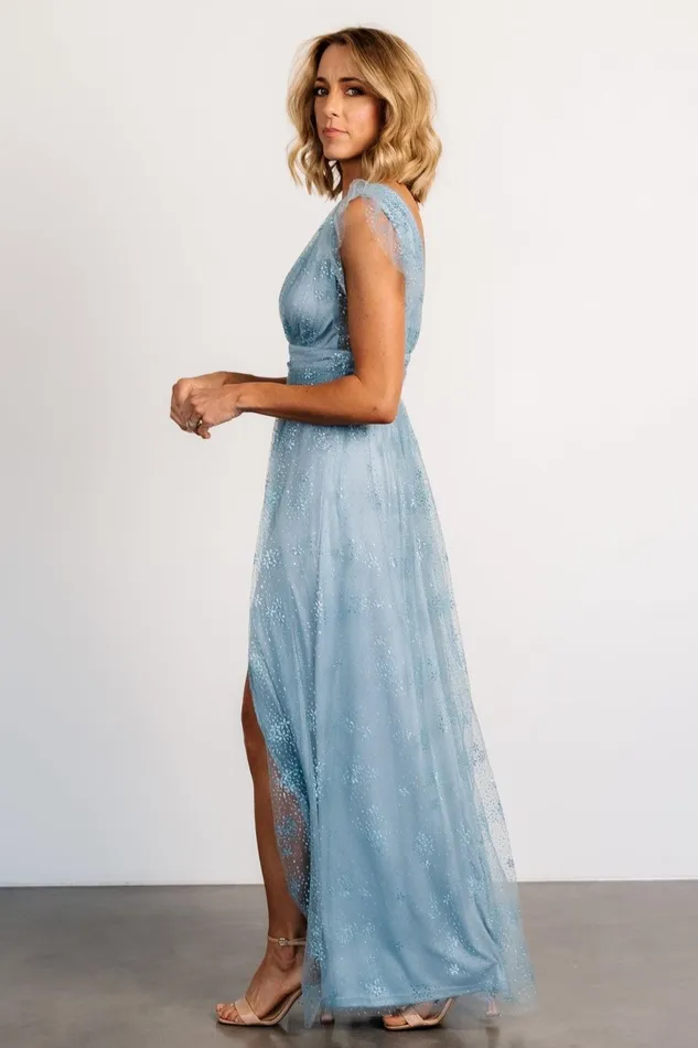 Women Embellished Sequin Baltic Born Adalyn Shimmer Maxi Dress Blue Women Embellished Sequin Baltic Born Adalyn Shimmer Maxi Dress Blue