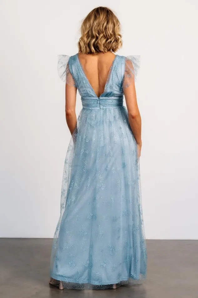 Women Embellished Sequin Baltic Born Adalyn Shimmer Maxi Dress Blue Women Embellished Sequin Baltic Born Adalyn Shimmer Maxi Dress Blue