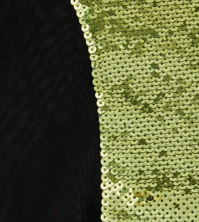 Women Evening Tom Ford Liquid Sequins Evening Dress Lime