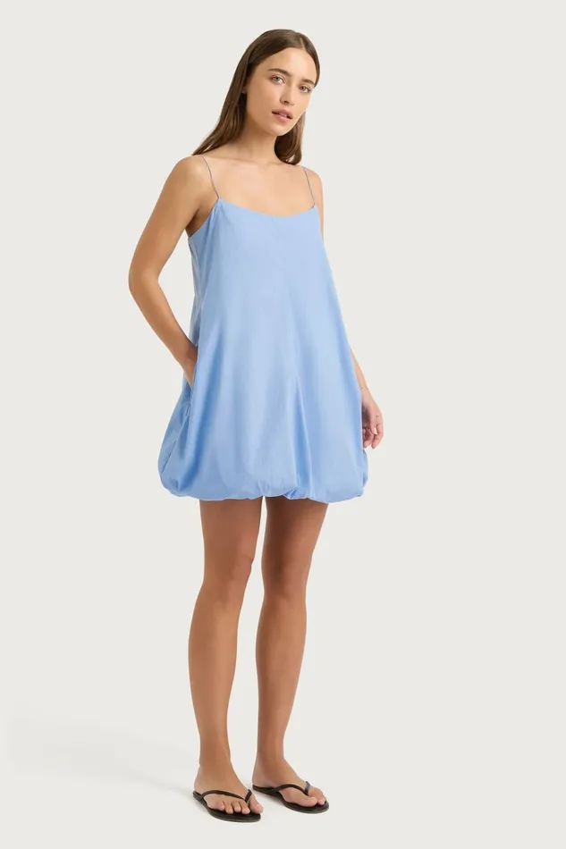 Women Faithfull The Brand Dresses Anais Mini Dress Mid Blue