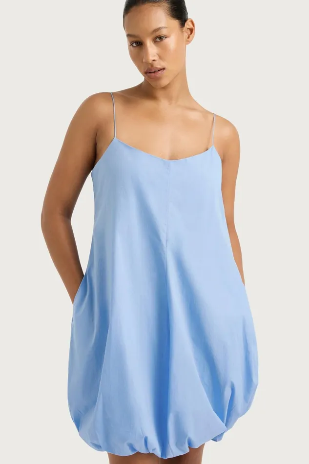 Women Faithfull The Brand Dresses Anais Mini Dress Mid Blue