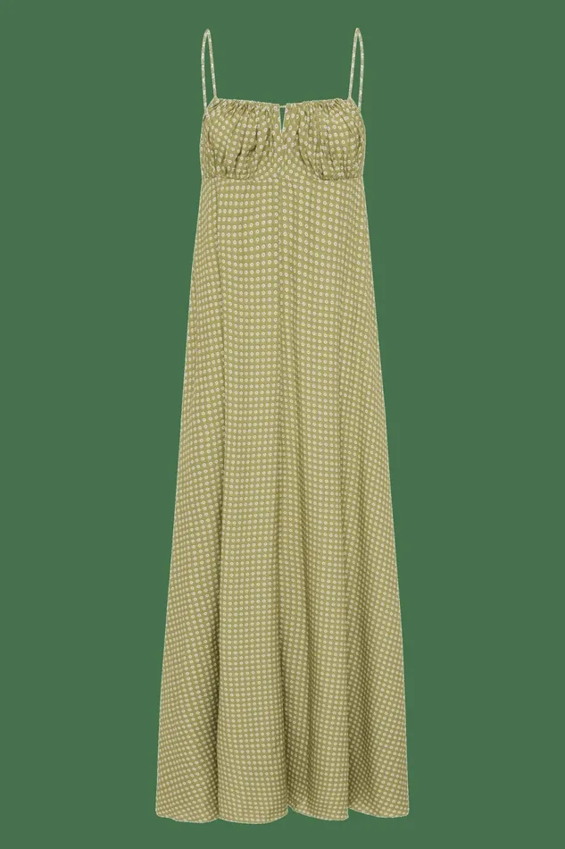 Women Faithfull The Brand Dresses Anessa Maxi Dress Oliander Khaki