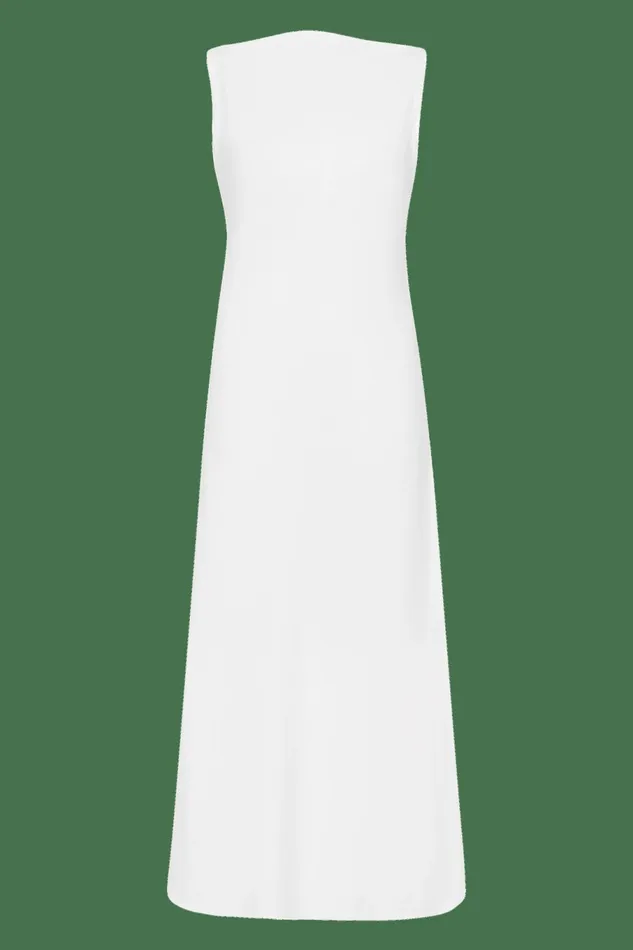 Women Faithfull The Brand Dresses Antibes Midi Dress White