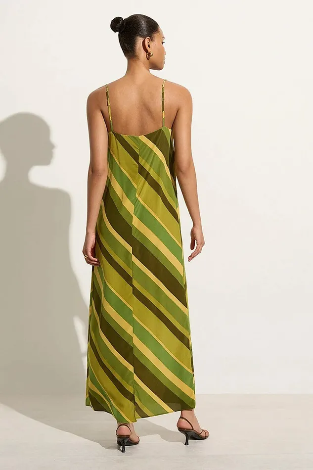 Women Faithfull The Brand Dresses Muni Maxi Dress Cisco Stripe Palm 8211 Faithfull The Brand