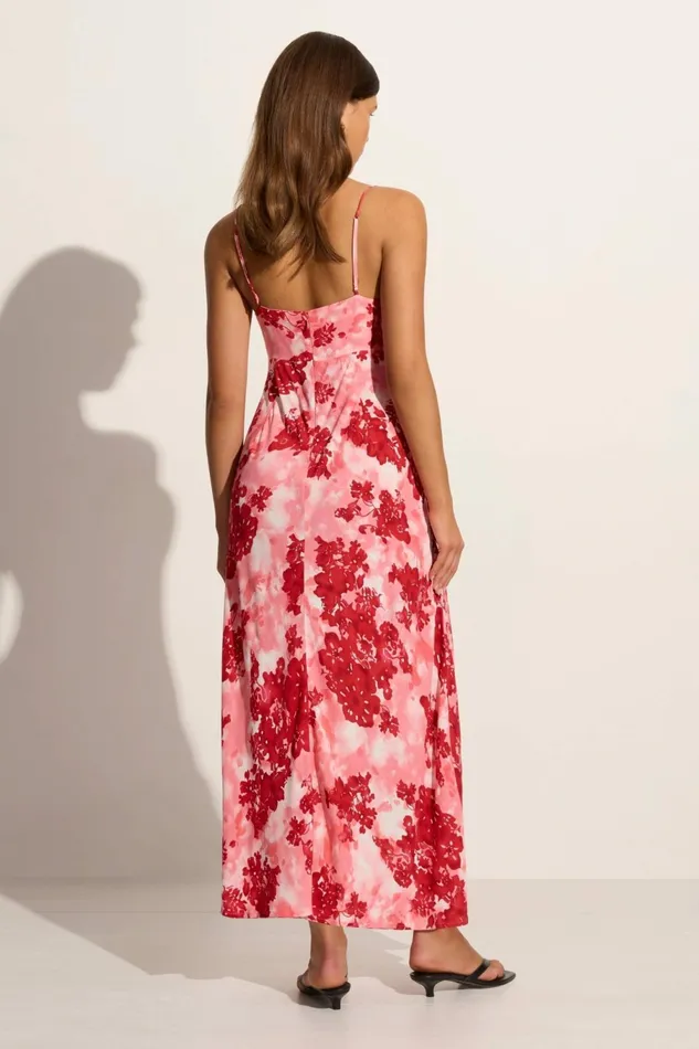 Women Faithfull The Brand Dresses San Paolo Midi Dress Rosella Floral 8211 Faithfull The Brand