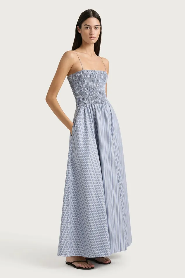 Women Faithfull The Brand Maxi Dresses Lida Maxi Dress Blue Stripe