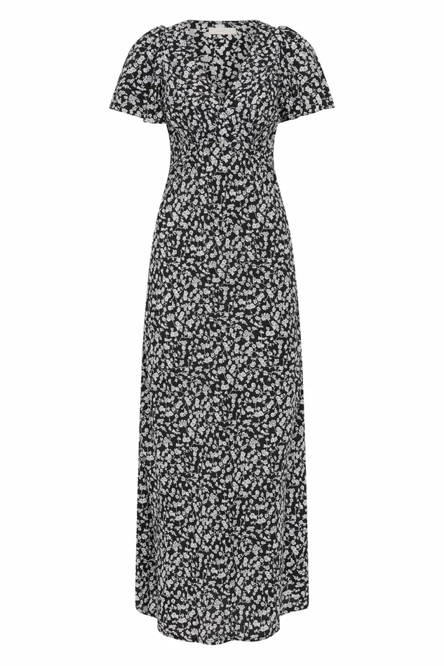 Women Faithfull The Brand Midi Dresses Boda Midi Dress Amaryllis Floral Black