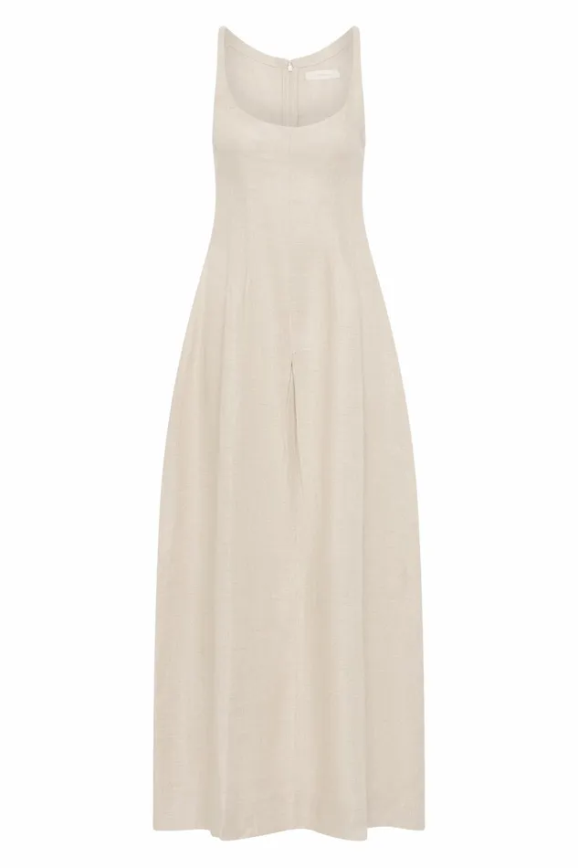 Women Faithfull The Brand Midi Dresses Sanne Midi Dress Oatmeal