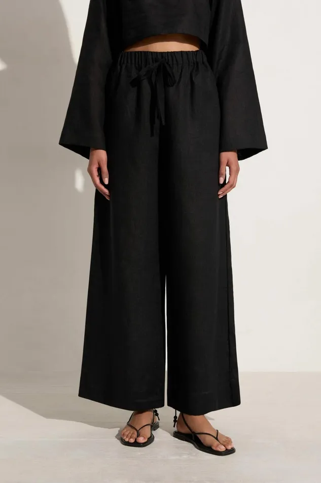 Women Faithfull The Brand Pants Conigli Pant Black 8211 Faithfull The Brand