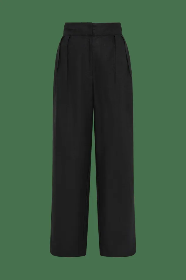 Women Faithfull The Brand Pants Duomo Pant Black 8211 Faithfull The Brand