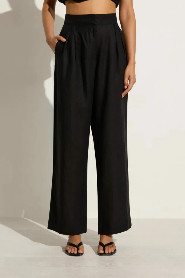 Women Faithfull The Brand Pants Duomo Pant Black 8211 Faithfull The Brand