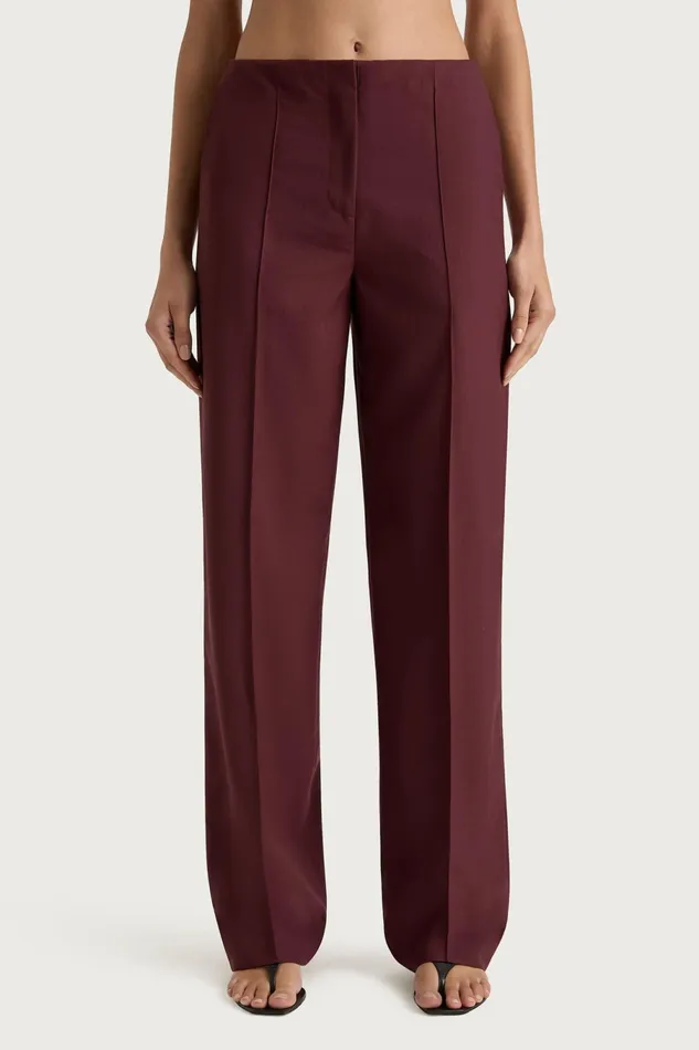 Women Faithfull The Brand Pants Emilie Trouser Bordeaux