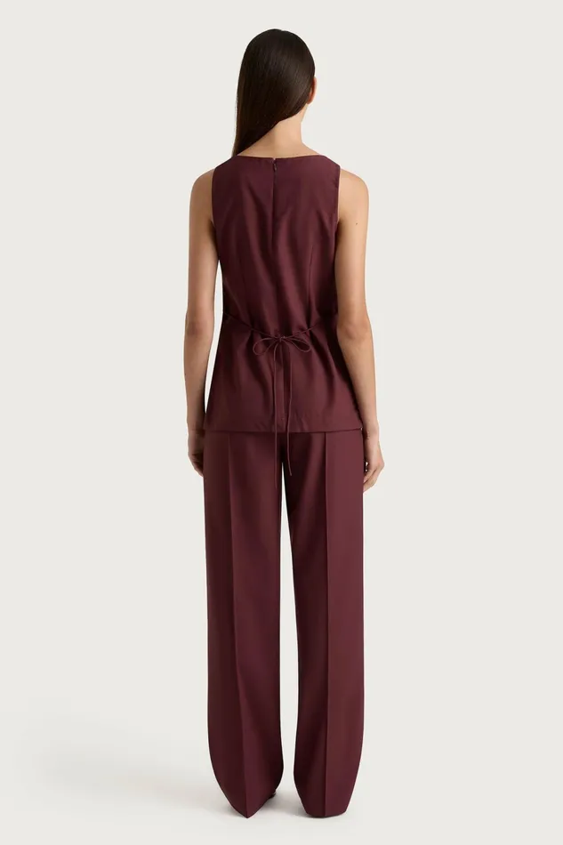 Women Faithfull The Brand Pants Emilie Trouser Bordeaux