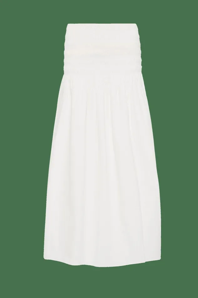 Women Faithfull The Brand Skirts and Shorts Baia Midi Skirt White