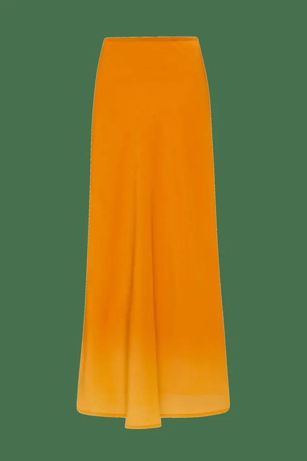 Women Faithfull The Brand Skirts and Shorts Biarritz Maxi Skirt Terracotta Ombre