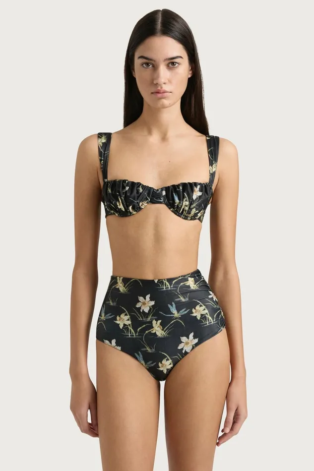 Women Faithfull The Brand Swim Bianca Bikini Bottom Daffodil Print