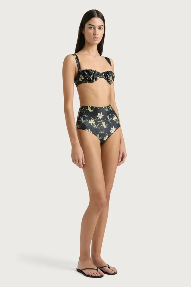 Women Faithfull The Brand Swim Bianca Bikini Bottom Daffodil Print