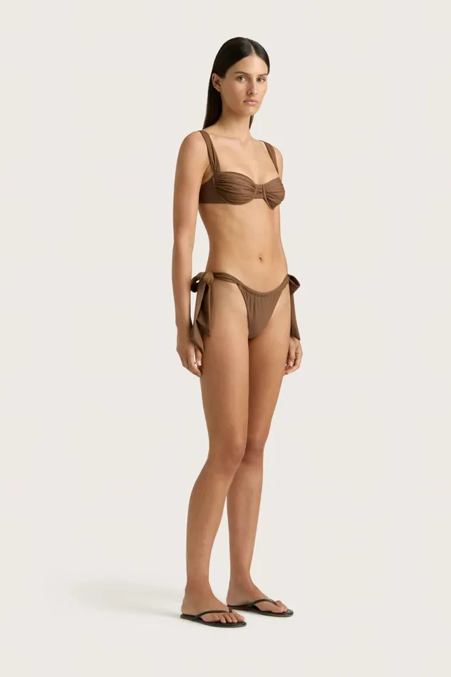Women Faithfull The Brand Swim Costa Bikini Bottom Cocoa