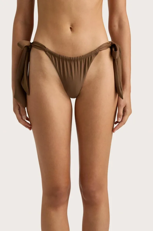 Women Faithfull The Brand Swim Costa Bikini Bottom Cocoa