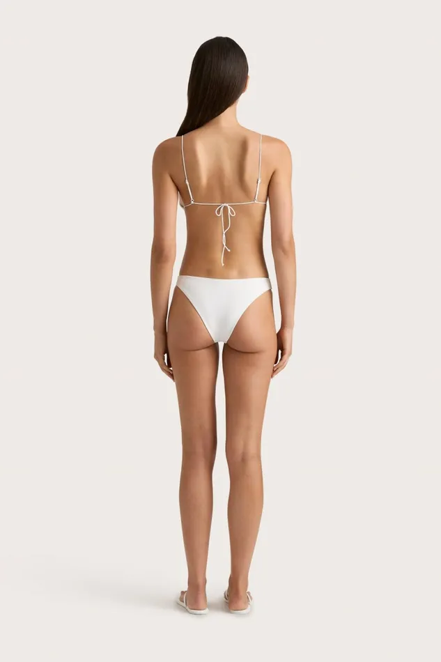 Women Faithfull The Brand Swim Elea Bikini Top White
