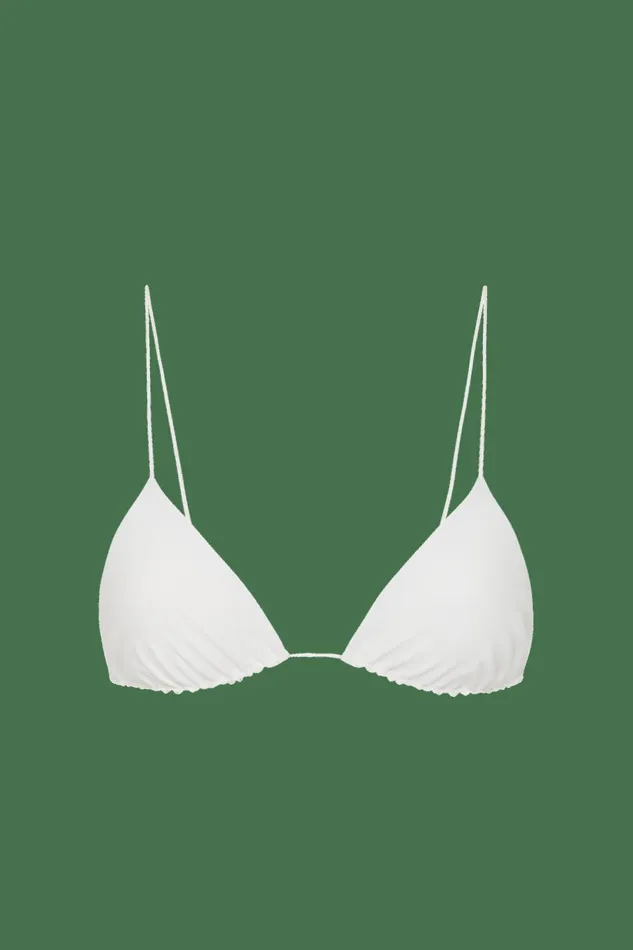 Women Faithfull The Brand Swim Elea Bikini Top White