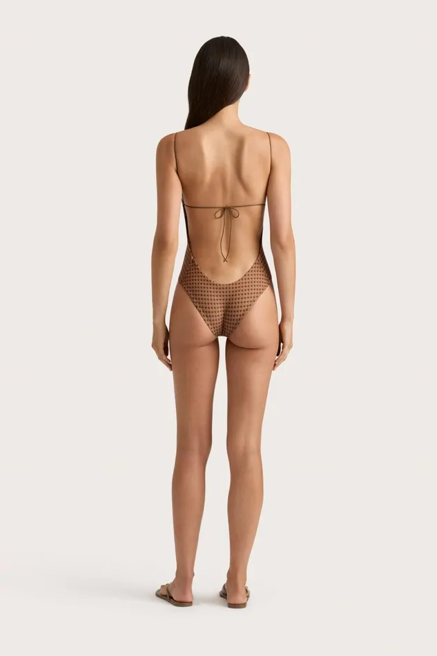 Women Faithfull The Brand Swim Elea One Piece Oliander Cocoa