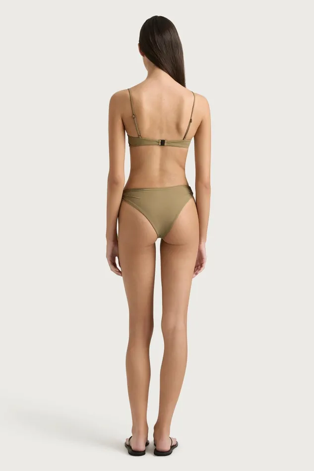 Women Faithfull The Brand Swim Evora Bikini Top Khaki