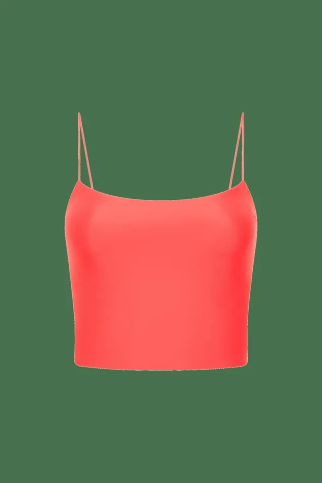 Women Faithfull The Brand Swim Jean Swim Top Vermillion