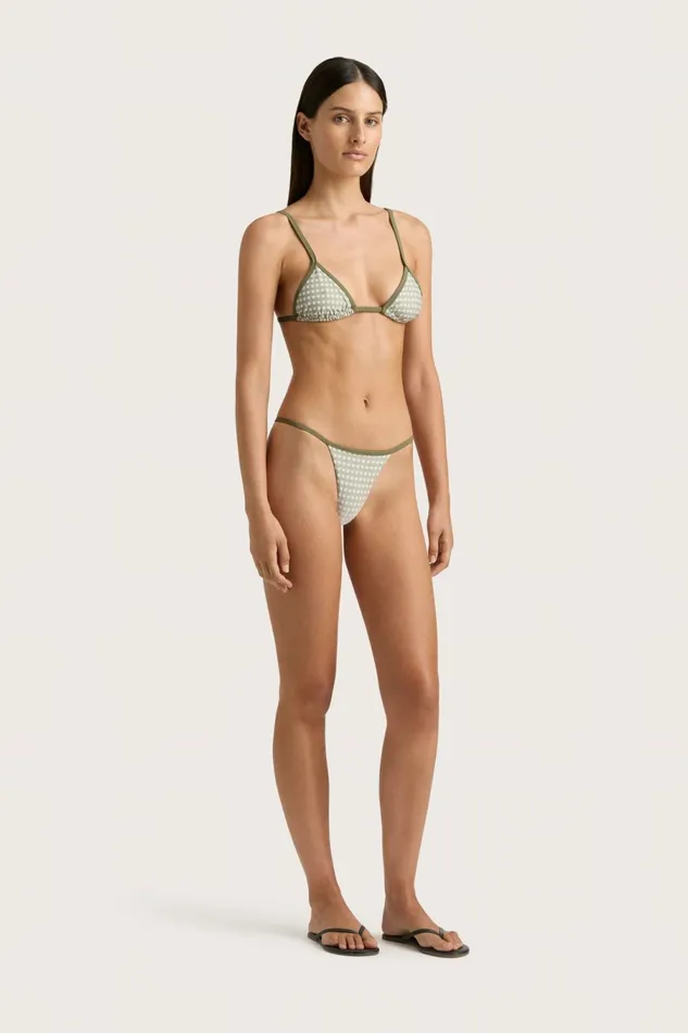 Women Faithfull The Brand Swim Manon Bikini Top Oliander Khaki
