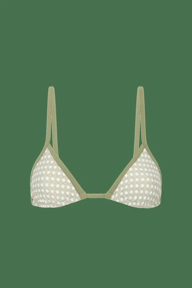 Women Faithfull The Brand Swim Manon Bikini Top Oliander Khaki