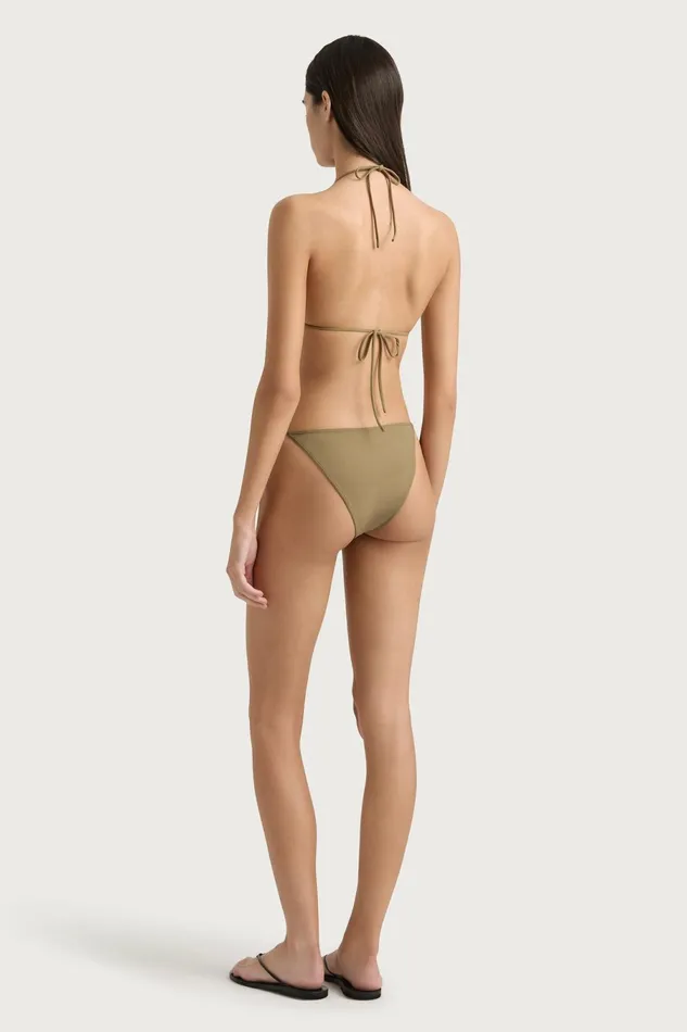 Women Faithfull The Brand Swim Sete Bikini Top Khaki