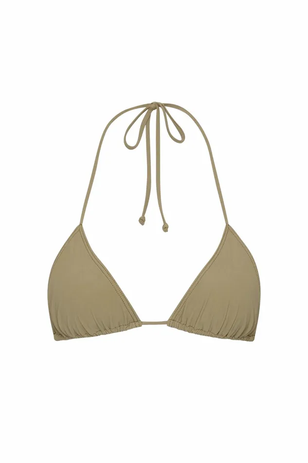 Women Faithfull The Brand Swim Sete Bikini Top Khaki
