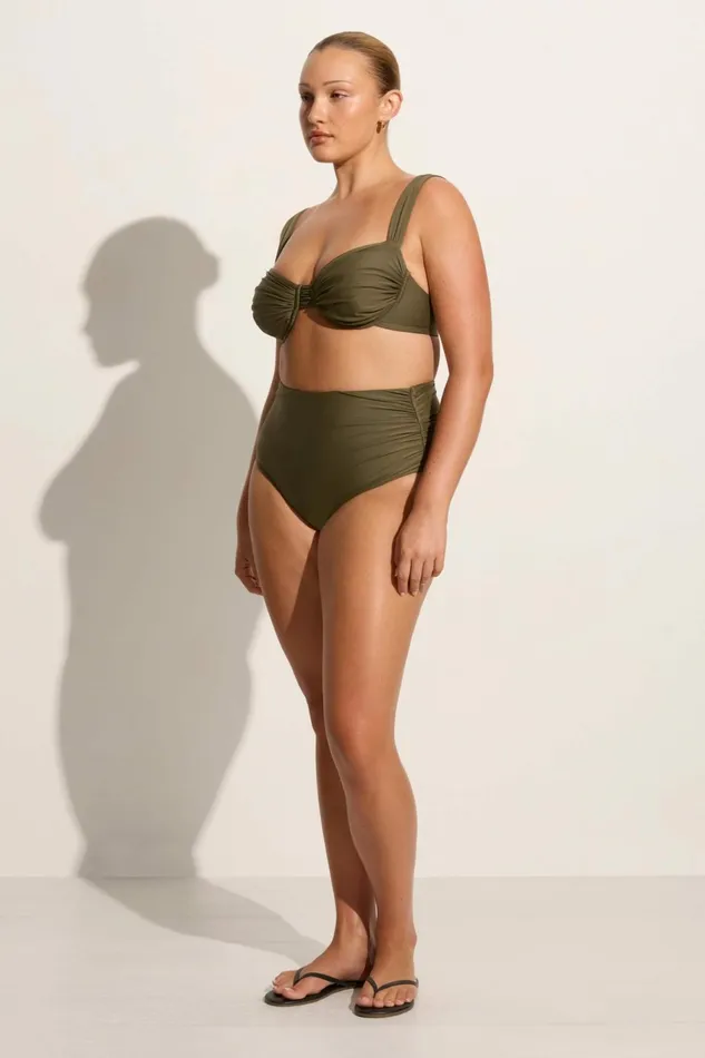 Women Faithfull The Brand Swim Sol Bikini Top Khaki 8211 Faithfull The Brand
