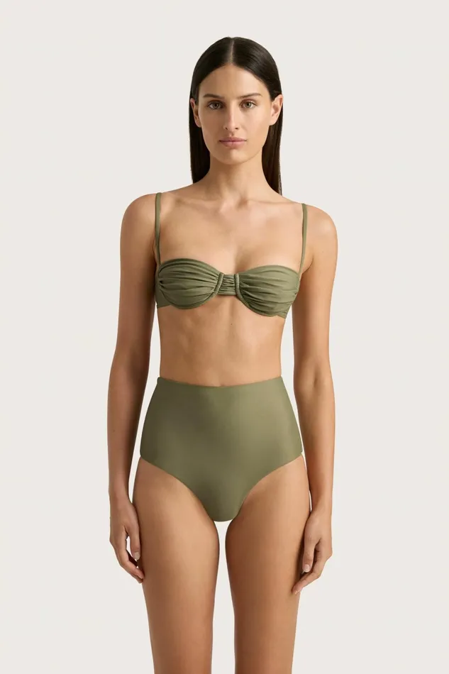 Women Faithfull The Brand Swim Stefania Bikini Top Khaki