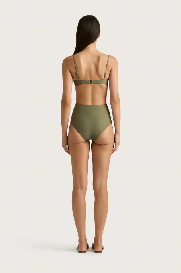 Women Faithfull The Brand Swim Stefania Bikini Top Khaki