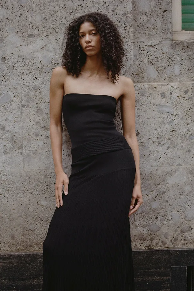 Women Faithfull The Brand Tops Citara Strapless Top Black