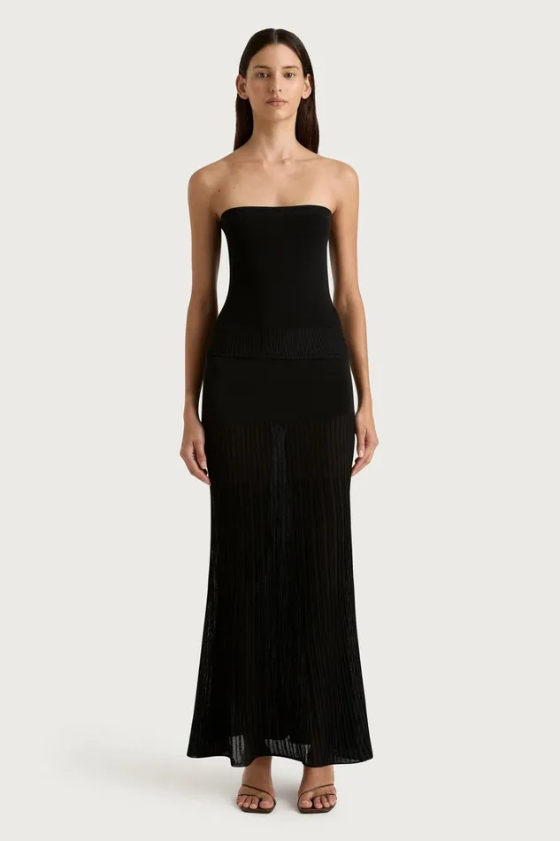 Women Faithfull The Brand Tops Citara Strapless Top Black